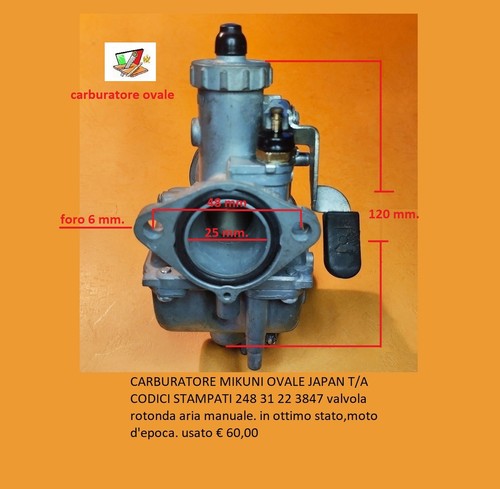 Carburatore mikuni ovale made - mikuni,